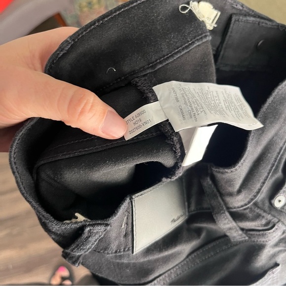 Madewell Jeans Women's 23 Cali Demi-Boot Black Frost Tencel Denim Edition J9500 - Picture 10 of 10